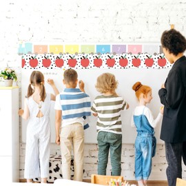 Bulletin Board Borders Classroom Decor, 60ft Bulletin Board Paper Roll Classroom Decorations, Bulletin Board Trim, Back to School Teachers Classroom Decoration, Blackboard Desks