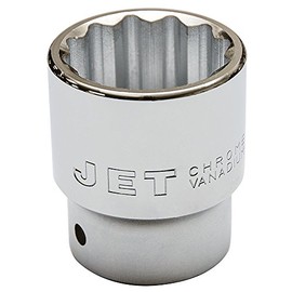 JET 673627-3/4-Inch Drive, 27mm, Regular, 12 Point, Metric Chrome Socket