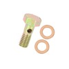 INFINAUTO M6x1.0mm Metric Thread Banjo Bolts Brake Fitting Adapter Stylish