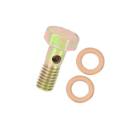 INFINAUTO M6x1.0mm Metric Thread Banjo Bolts Brake Fitting Adapter Stylish Design