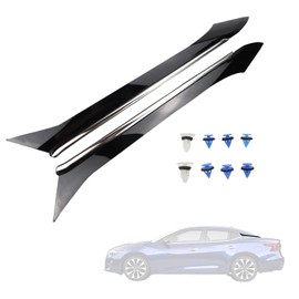 2PCS Left & Right Side Rear Pillar Molding Trim Compatible with Nissan Maxima 2016 2017 2018 2019 2020 2021 Replace 78872-9DD0A 78872-9DJ1A 78873-9DD0A 78873-9DJ1A