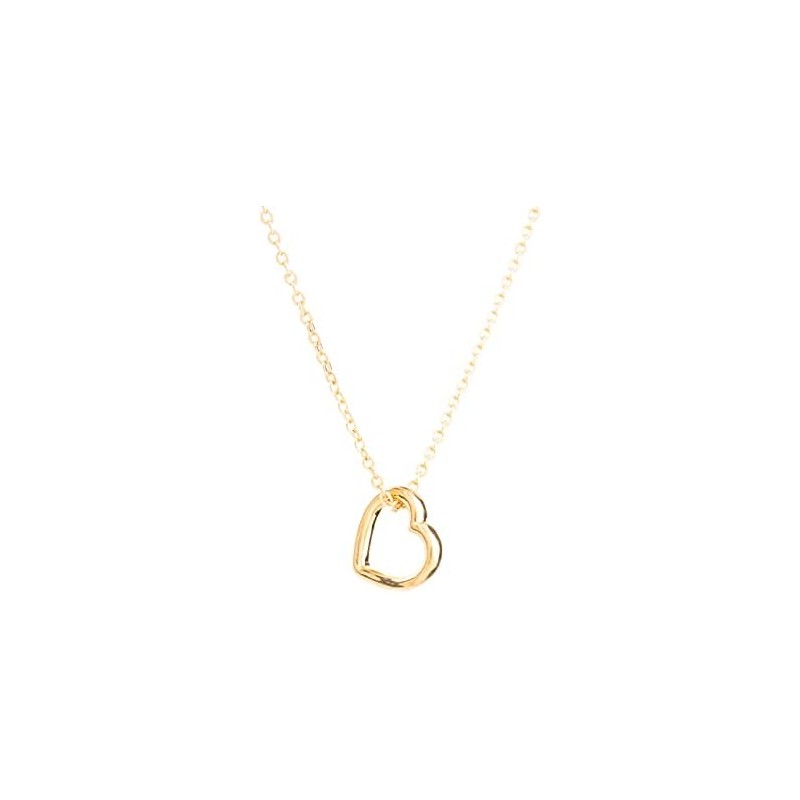 Collar de Corazón en Chapa de Oro 22K para Mujer,