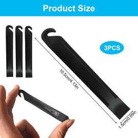wilcractk Set of 3 Tyre Levers, Bicycle Tyre Levers for Scooters, Professional Repair Tool for Mountain Bikes, Bicycles, Lightweight and Robust (Black)