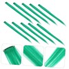 Baluue 10pcs Green Clip-in Hair Extensions Straight Tinsel Hair for