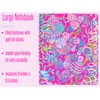 Lilly Pulitzer Large Pink Hardcover Spiral Notebook, 11" x 9.5"
