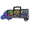 ECCRIS Friction Powered Transport Carrier Truck Toy Car with 6