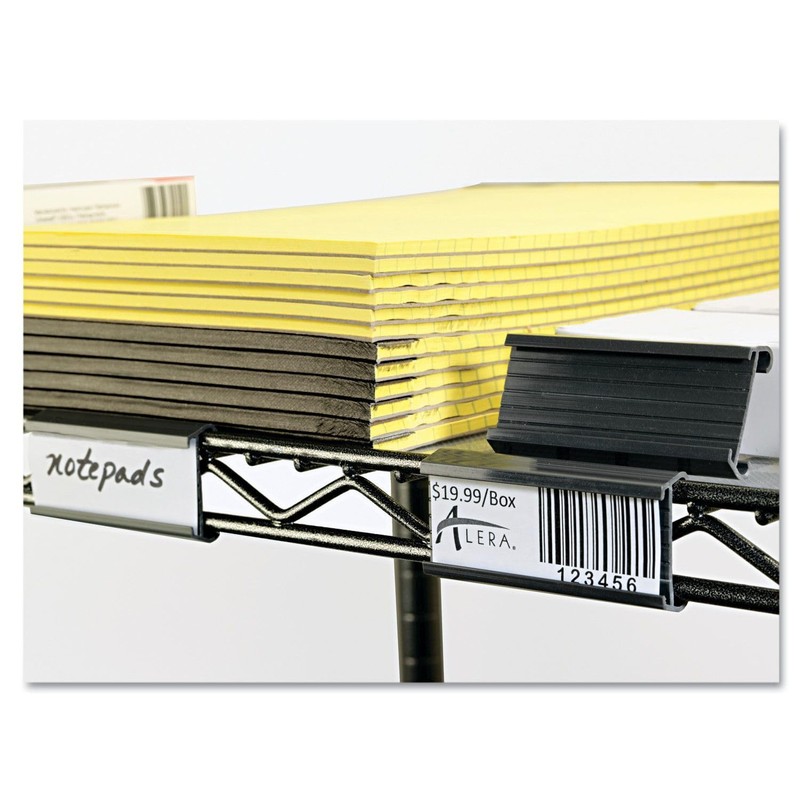 Alera ALESW59ST Shelf Labeler Tag, Gray, Pack of 10