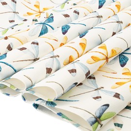 BILLU Camino de Mesa para Comedor, Tela Repelente al Agua, Protección al Reverso y Estampado Brillante, Medida 45cm x 260cm (Libélulas)