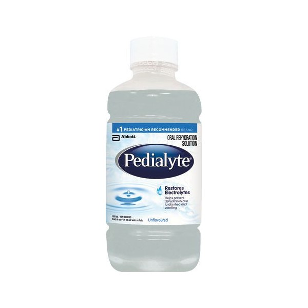 Pedialyte Oral Rehydration Solution, Unflavoured / 1 L