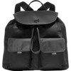 Cole Haan Nylon Flap Backpack, Black Solid