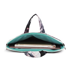 Canvaslove Water Resistant Laptop Shoulder Sleeve Case Bag for MacBook Pro 16 inch and 15.6 inch and 16 inch laptop (Red Rose)