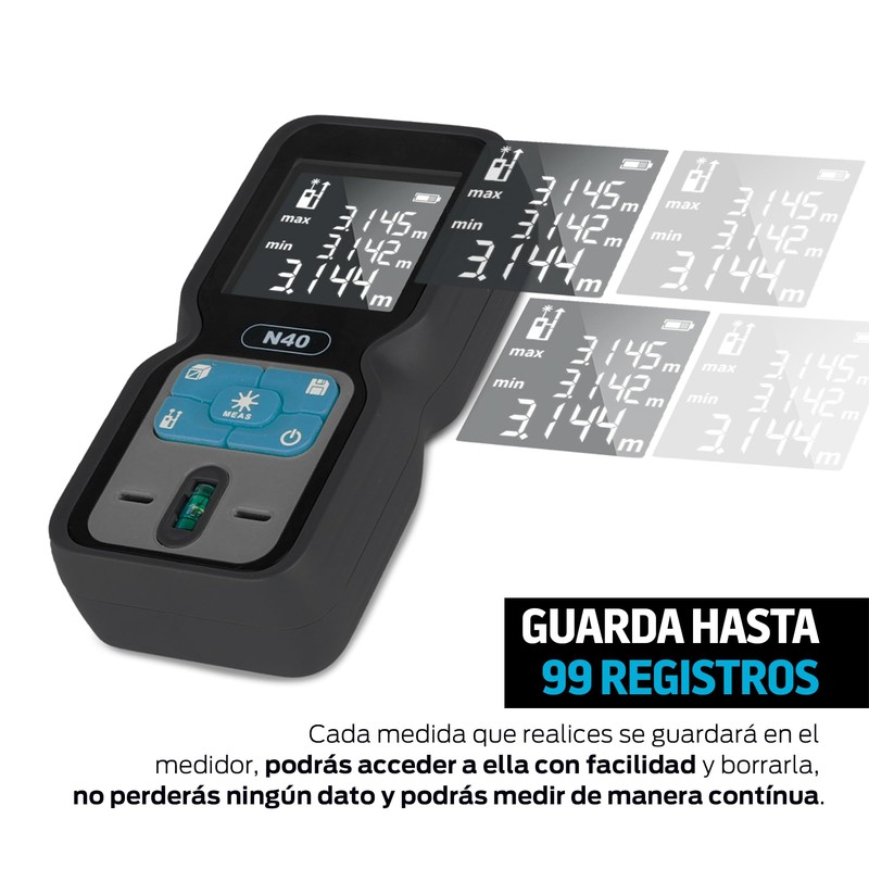 Redlemon Medidor Láser de 40 Metros de Alcance, Mide la