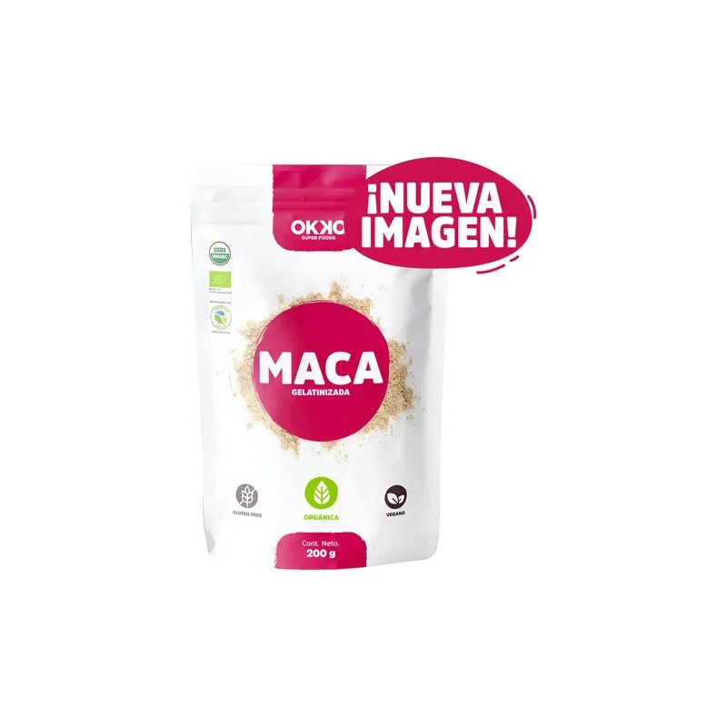 Kit Okko: Termo Gorila Dorado Oscuro + Maca Gelatinizada Gluten