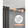 ALLZONE Heavy Duty Tension Curtain Rod, 66-120 In, Curtain Rods