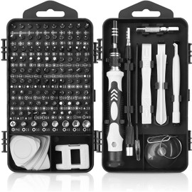 Juego de Destornilladores  Set Destornilladores Precisión 115 en 1  Kit de Herramientas Magnéticas Precision de Reparación de Bricolaje Profesional
