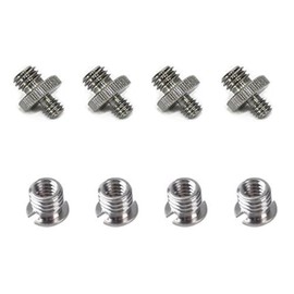 Gocomcom 8PCS 1/4" Male -3/8" Male Converter Screw + 4PCS Female 1/4" to Metal 3/8" Convert Screw Adapter for Tripod Monopod Ballhead DSLR SLR