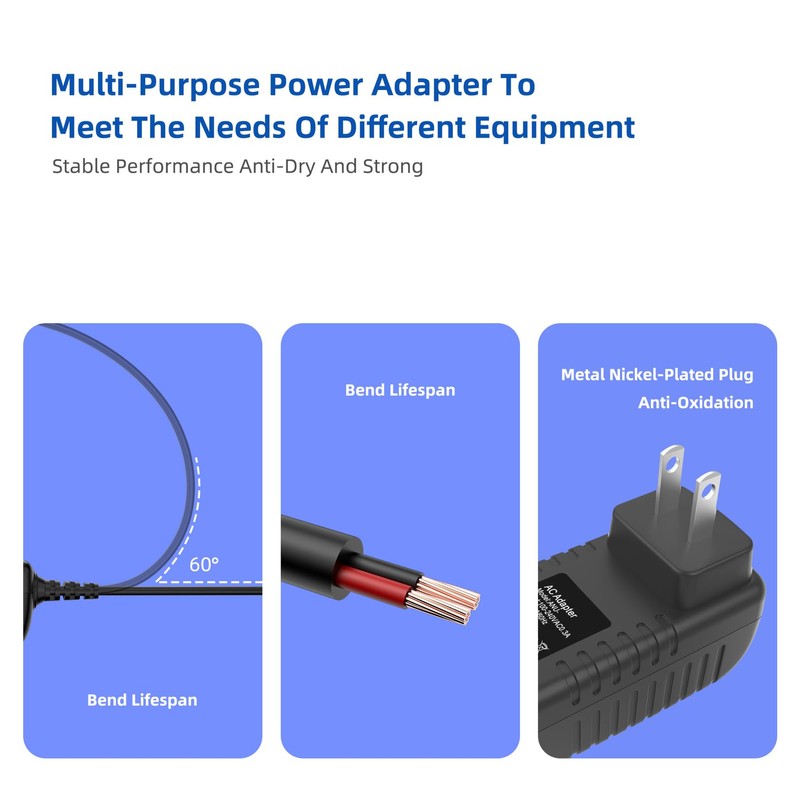 Dmoizka AC/DC Adapter Charger for Moolan V2 Pro VC601 Lightweight