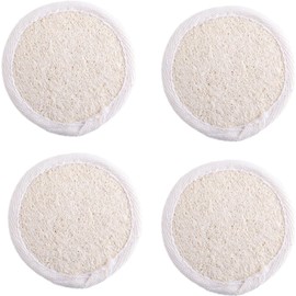 Almohadillas exfoliantes de lufa natural Exfoliante limpiador facial manual Esponjas lavado y masaje corporal