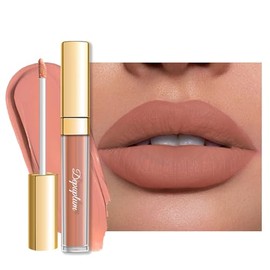 Depuplum Nude Lipstick Matte for Women Superstay Long Lasting Lipsticks | Brown Liquid Lipstick Smudgeproof Cruelty Free Lip Makeup,DM27 Rosy Nude