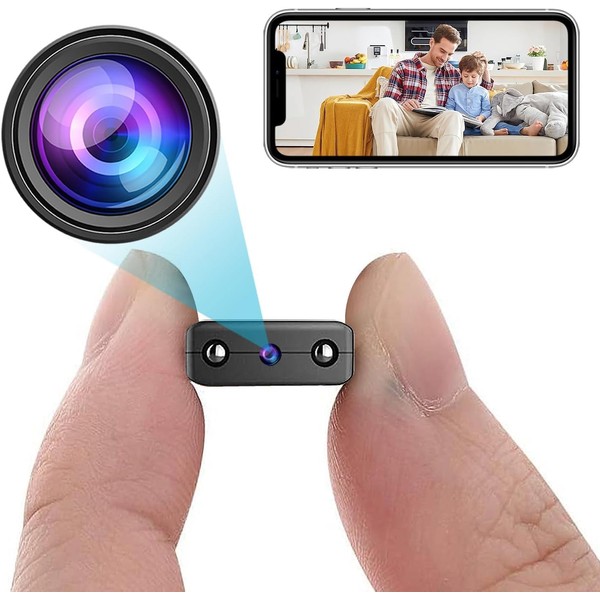 Smallest Wireless WiFi Camera,1080P Concealed Security Camera,Portable Surveillance Camera with