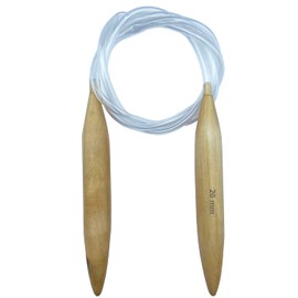 Mdoker Wooden Circular Knitting Needles 60-inch Length Jumbo Cicular Knitting Needle for Giant Chunky Yarn Carpet Scarf Bulky Wool Roving Weaving,US Size 36(20mm)