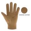 HANDLANDY Genuine Kids Leather Work Gloves for ages 3-11, Children