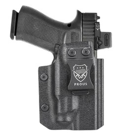 PROUS IWB Kydex Light Holster for Glock G43X MOS/ G48 MOS/ G43X Rail/ G48 Rail/PSA Dagger Micro with TLR-7X Sub or TLR-7 HL-X Sub – Optics-Ready Design, Adj. Cant & Retention, Right Hand