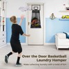 Over the Door Basketball Laundry Hamper, Hanging Laundry Basket with