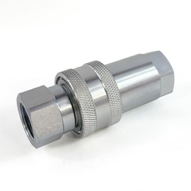 AKSPARE 3/4" NPT Thread ISO7241-1A Hydraulic Quick Disconnect Coupler/Quick Coupling Set with Dust Caps