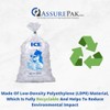 8LB Ice Storage Bags – 500 Bags - 10"x20" -