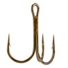 Dr.Fish 30 Pack Treble Hooks, Bronze Round Bend, #16-#6/0, Triple