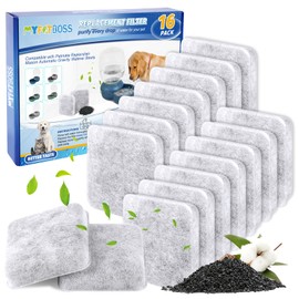 MyfatBOSS Dog Water Filter Replacement, Pet Fountain Filter Replacement Compatible with Petmate Replendish Mason Pet Water Fountain, Filter for Dog Water Dispenser -16 PACK