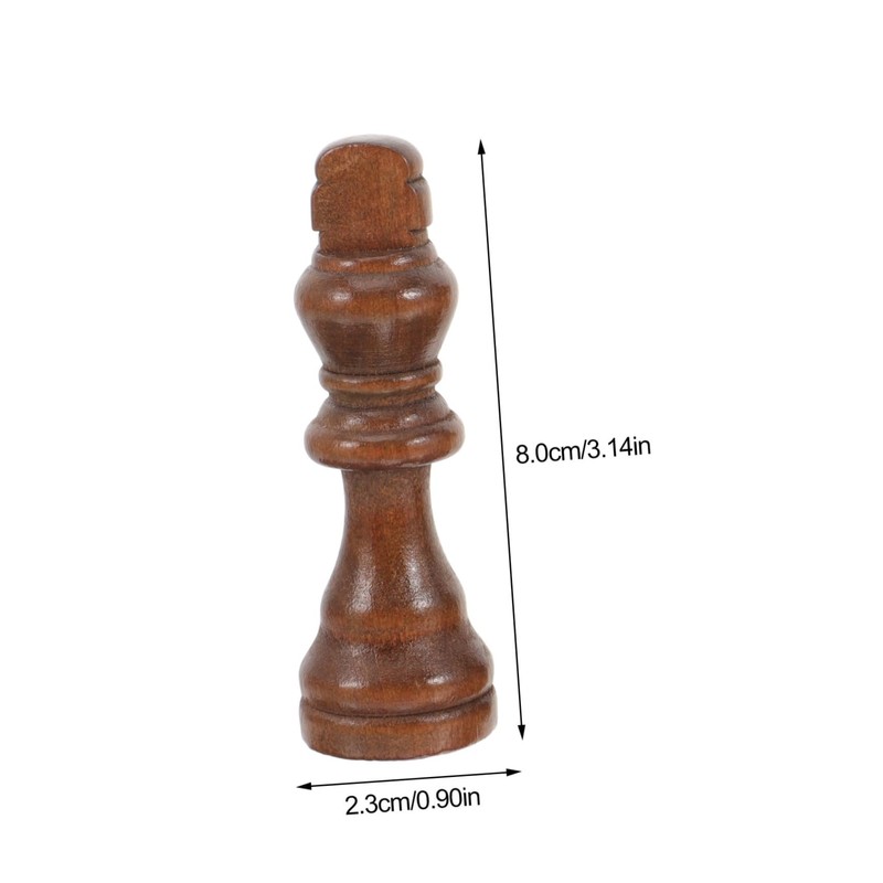COHEALI Set Wooden Chess Pieces International Chess Pieces Set 3