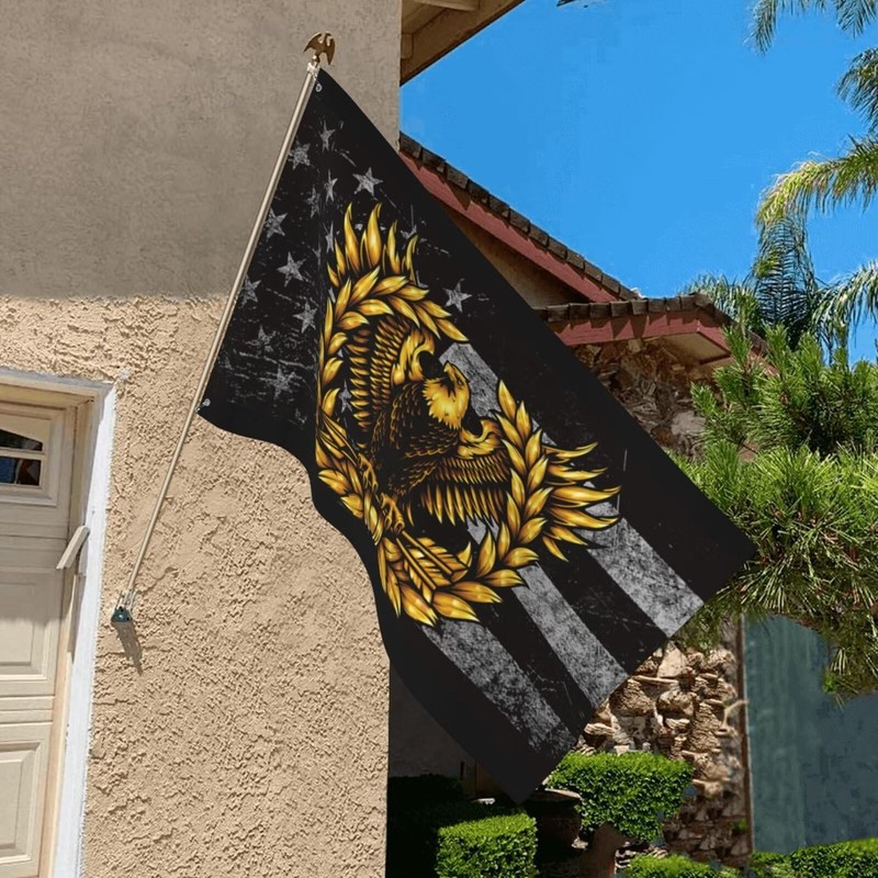 Warrant Officer Rising Eagle Flag Indoor Outdoor Yard Decoration Flag