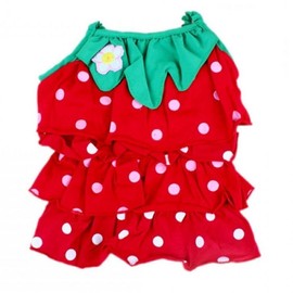 Strawberry Dog Dress L