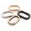 Carabiner Metal Spring Key Ring, 10 PCS Spring Keyring Buckle,