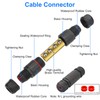 Linkstyle 5PCS IP68 Waterproof Junction Box, Electrical Cable Wire Connectors,