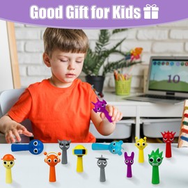 PICKONA 12pcs Sprunki Toys, Sprunki Cartoon Figures,Sprunki Action Figures, Colorful Toy Figures for Kids, Sprunki Birthday Decorations Gifts for Girls and Boys/Game Fans