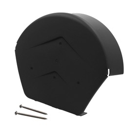 Manthorpe SmartVerge Linear Dry Verge Ridge End Cap - Black (Round)