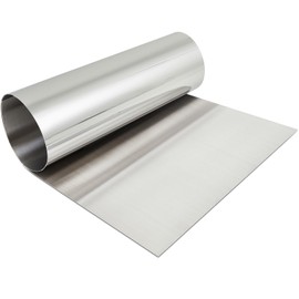 MorningRo 430 Stainless Steel Sheet Metal 48 x 96 Inches 24GA Metal Plates Panel #4 Brushed Finish for Magnetic Mount Board Wall Food Truck Restaurant Crafting Kitchen Floor Trailer Garage Gym