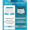 Gleeease Mens Swim Trunks with Compression Lined Short Bathing Suits