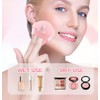 8 piezas triangulares en polvo de cara suave triangular, maquillaje