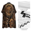 Steampunk Gears Professional Barber Cape Polyester Hair Cutting Salon Cape