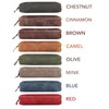 Londo Genuine Leather Zipper Pen, Pencil & Cosmetic Case (One