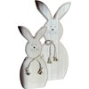 khevga khevga Decorative Easter Bunny Wooden Set of 2