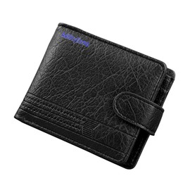 AdiStylinno Men's Wallet Leather Minimalist Slim Wallet with Coin Pocket Large Capacity Purse Bifold Wallet with 7 Card Slots 2 Cash Slots 1 Zip Compartment, black, Retro