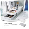 CAXUSD 2pcs Multi-purpose Desktop Storage Box Stackable Storage Drawer for