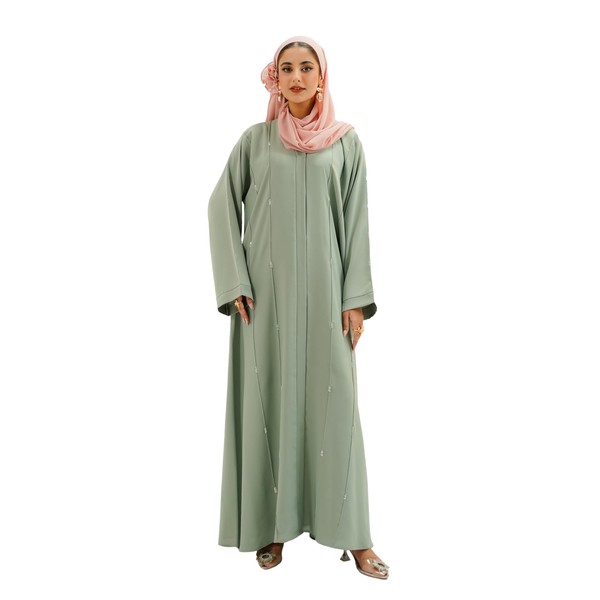 DIVINELY CRAFTED Women Abaya Button-Up - Modest And Fashionable Wear,