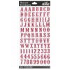 92 Hot Pink Glitter Alphabet Stickers
