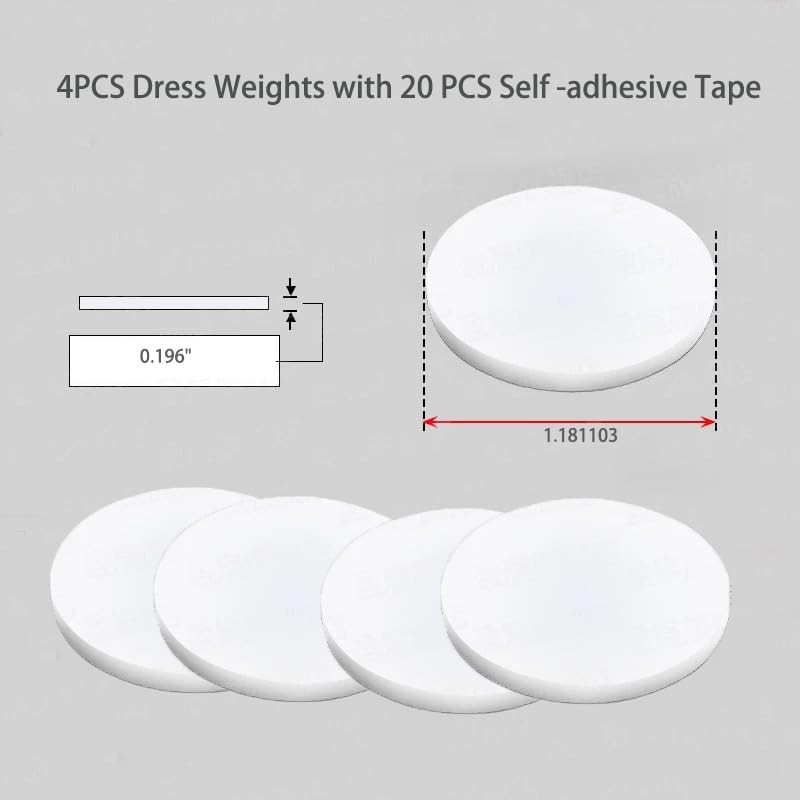 4PCS Dress Weights for Wind Women Hem – Invisible Reusable